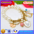 Wholesale Gold Plated Snake Chain Metal Bead Bracelet #31416